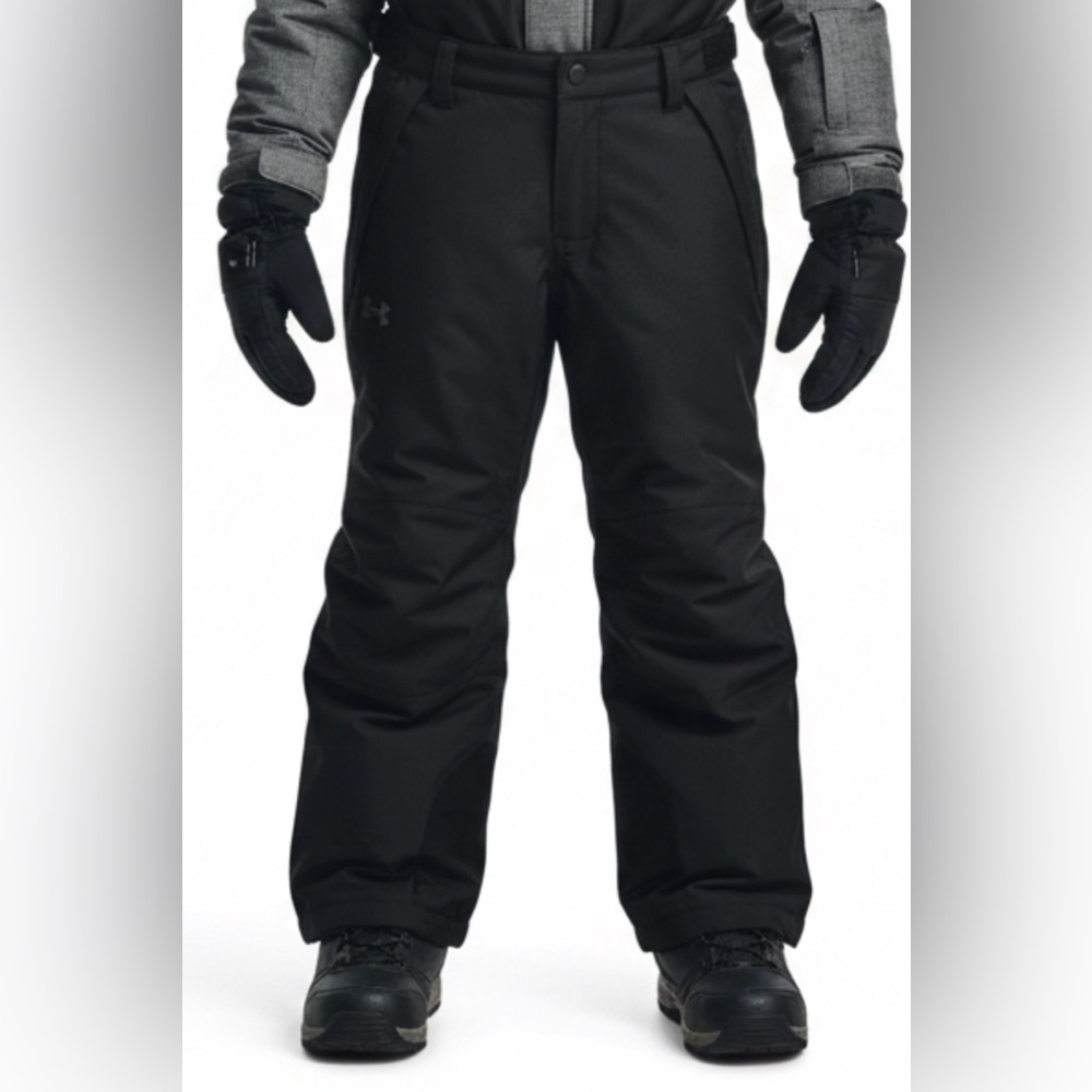 Under Armour Youth Medium Black Outerwear Winter Gear Snow Pants 10/12 Unisex